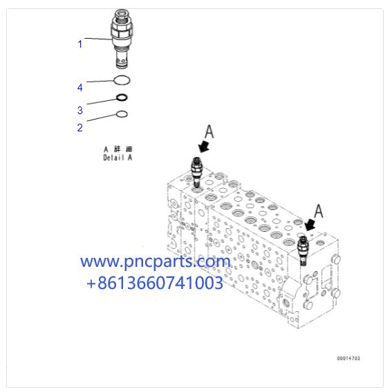 723-40-92101 PC200-7 Main Relief Valve PC200-8 723-40-91300