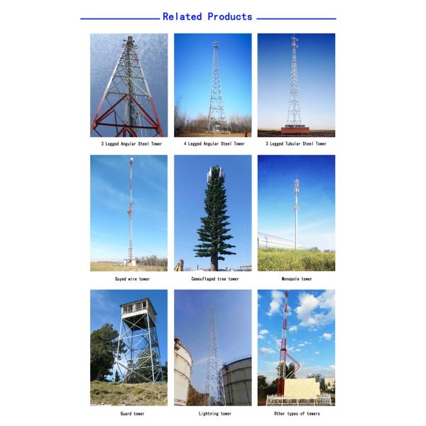 120 3 футов погружения башни связи трубки ног само- поддерживая горячего гальванизировали