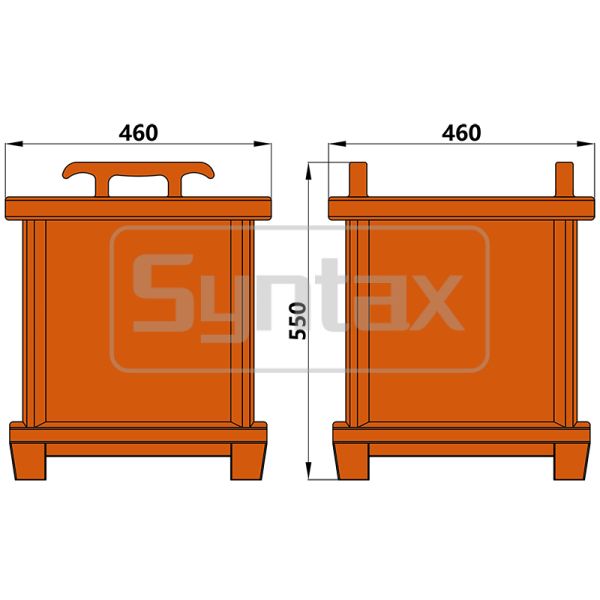 Syntax MK2 Portable Power Distribution Box 125A 3PH 400v Waterproof HDPE Distro Box 46*46*55CM