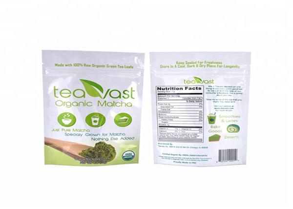 Snack Food Packaging Custom Printed Stand Up Pouches Aluminum Foil For Liquid Beverage