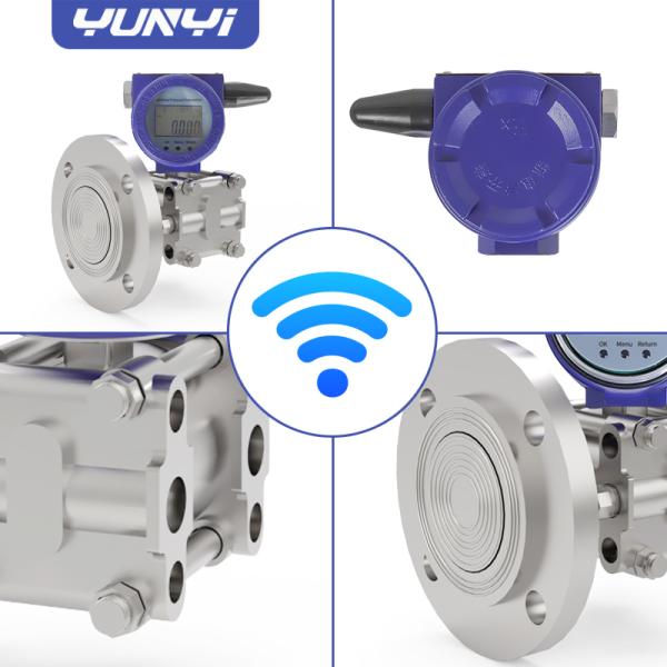 Transmisor de nivel de líquido inalámbrico de fácil instalación con una sola brida para tanques de almacenamiento y silos