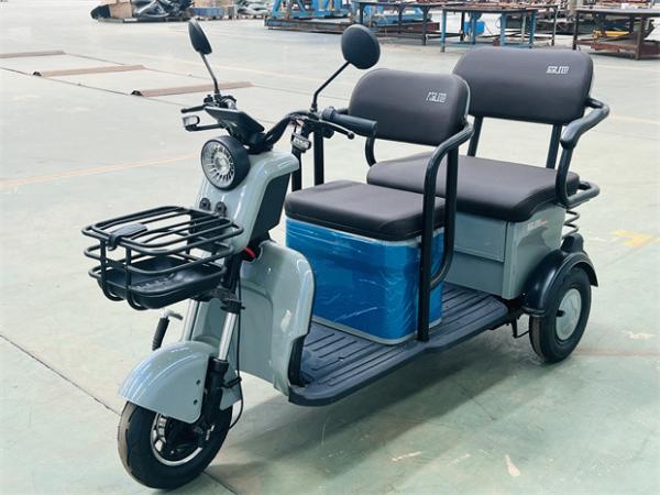 D18 Viagens de lazer Triciclo elétrico Três rodas Bicicletas elétricas Triciclo elétrico para 2 adultos