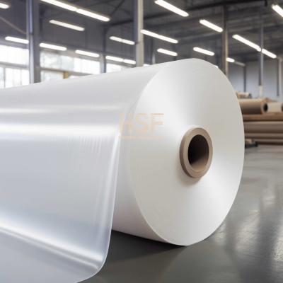 Película de libertação de MOPP branco opaco de 80 μm, para embalagens alimentares, laminação, etiquetas de fitas, aplicações industriais,