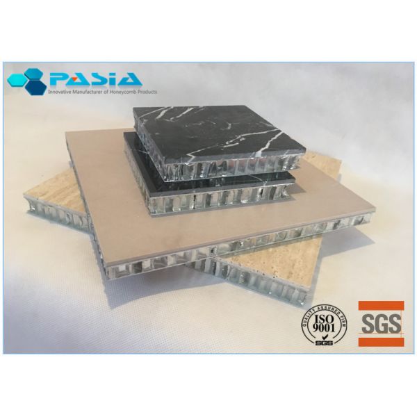 Travertine Stone Aluminium Honeycomb Sheet , Decoration Composite Stone Panels