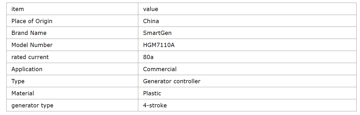 SmartGen HGM7210CAN RS485 Controller Plastic Smart Generator Parts & Accessories with Event Logs & Schedule Control AMF