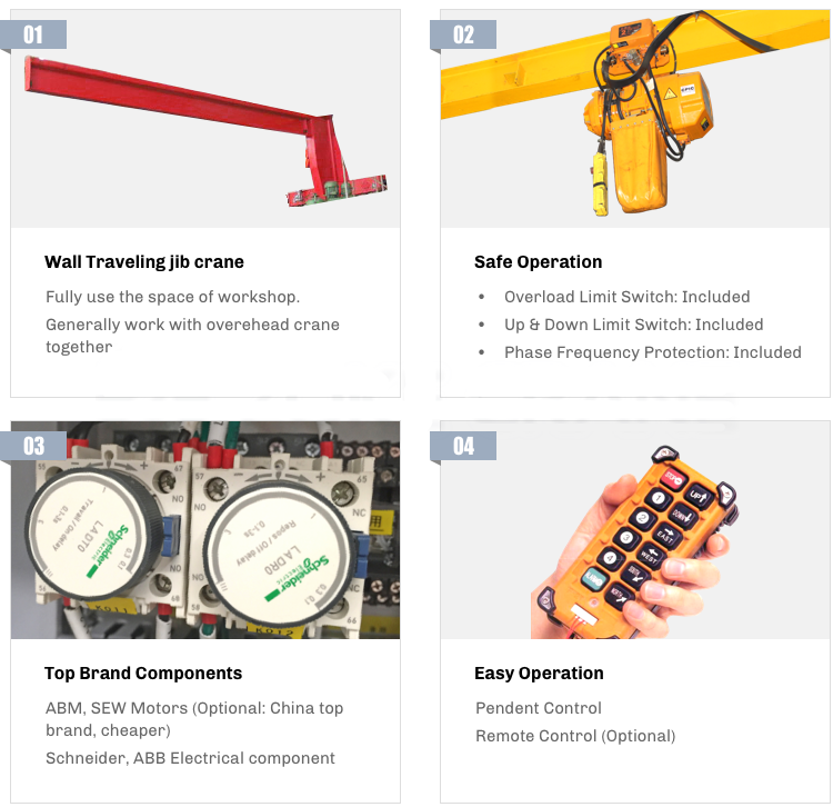 подъем крана кливера 1t 5t