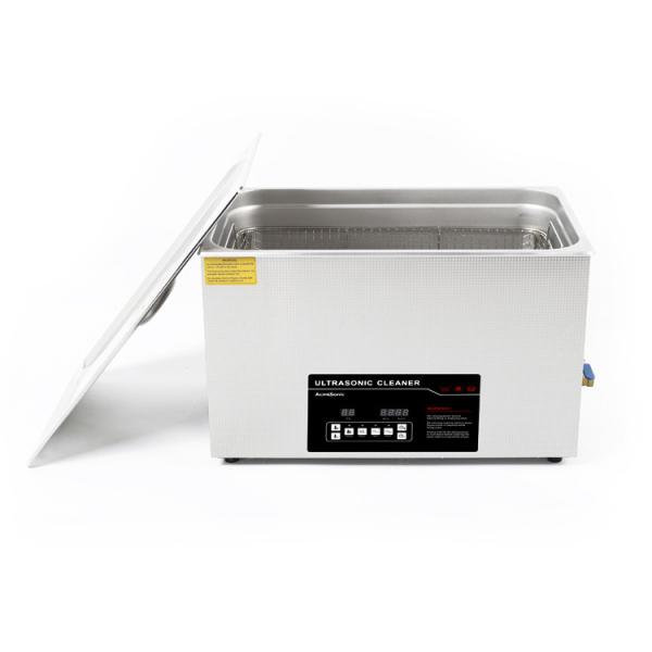 Novo SUS 304 Máquina de limpeza ultrassônica de potência dupla / Limpeador ultrassônico com válvula de drenagem