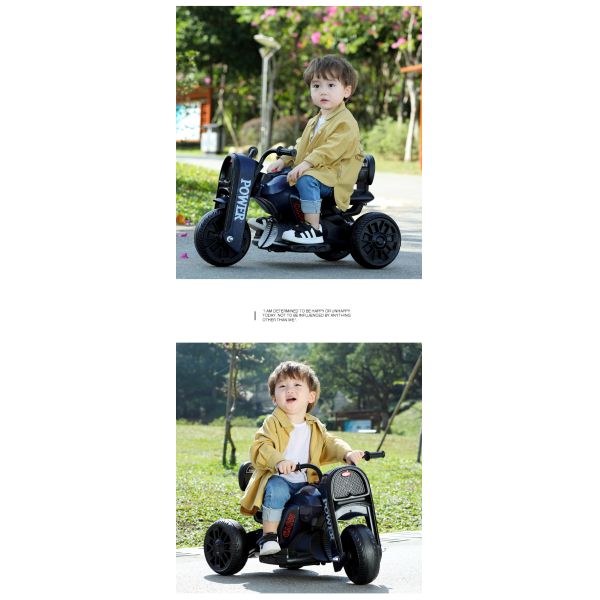 Настраиваемое освещение и музыка для детей Электрические дети Мотоцикл ездить на машине