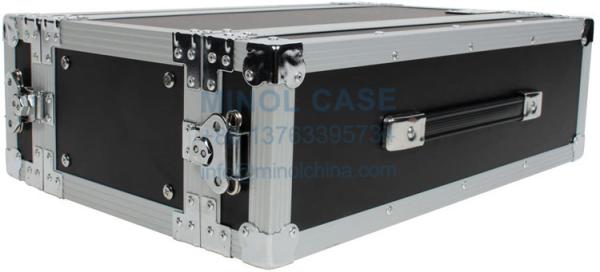 Hot Sale 3U ATA Effects Rack Flight Case Front And Back Rails 19 Wide
