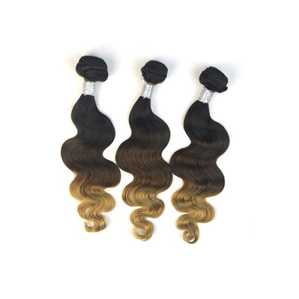 Raw Virgin Peruvian Hair Natural Wave 3 Tone Coler 12