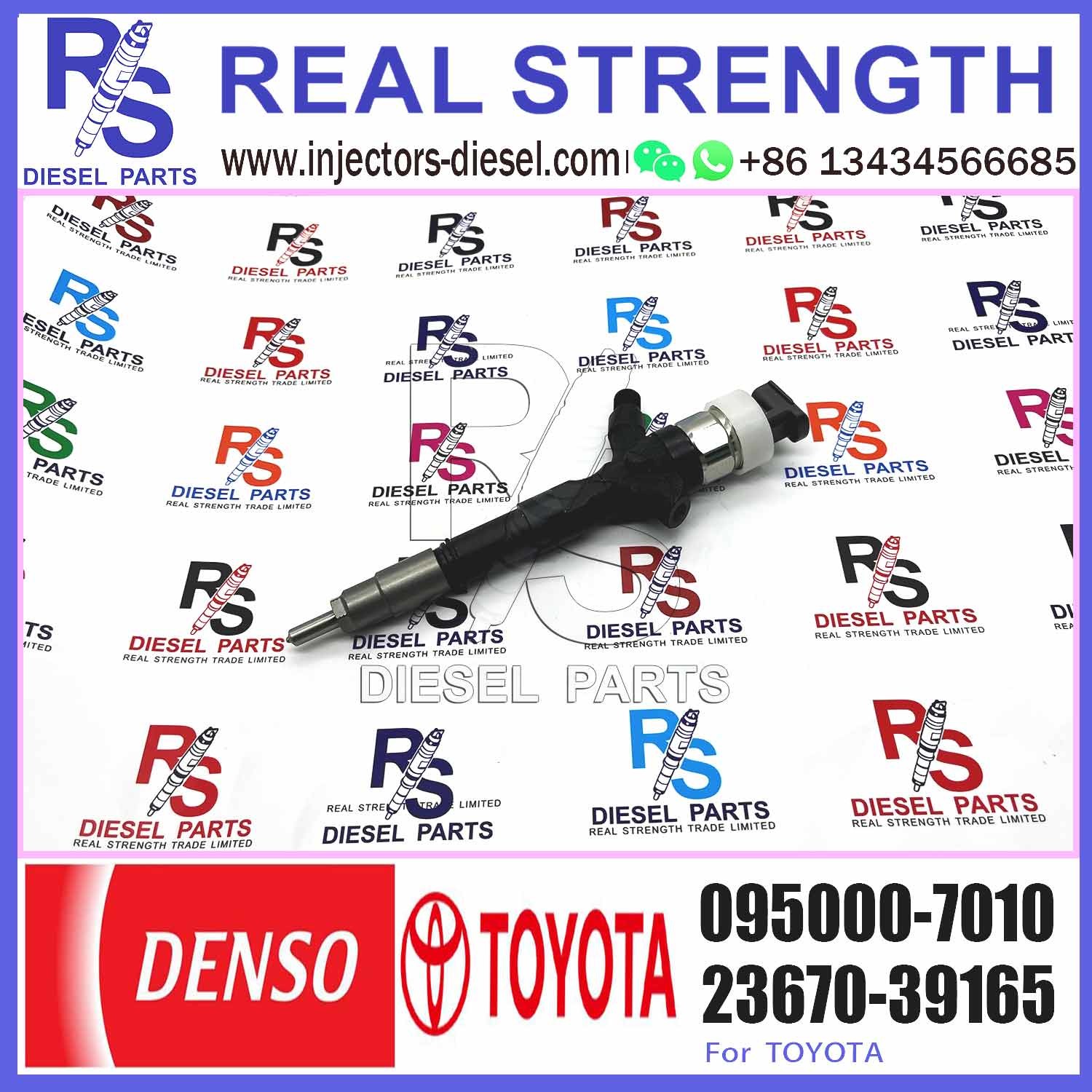 D-ENSO 095000-7010 23670-39165 оригинальный новый дизельный топливный инжектор 095000-7010 Для грузовика T-oyota 2KD двигатель