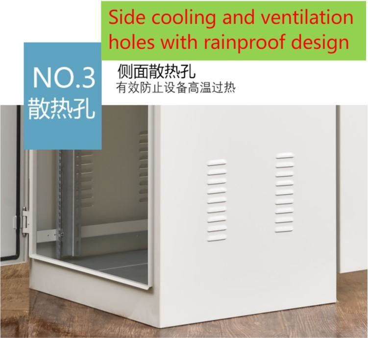 Customized Logo 42u SPCC Cold Rolled Steel Outdoor Waterproof Network Server Cabinet