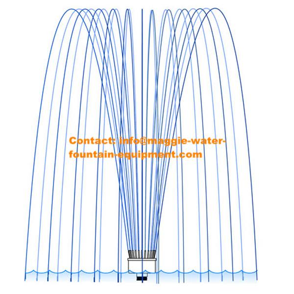 Crown Water Spray Nozzle1.5 And 3  Inches