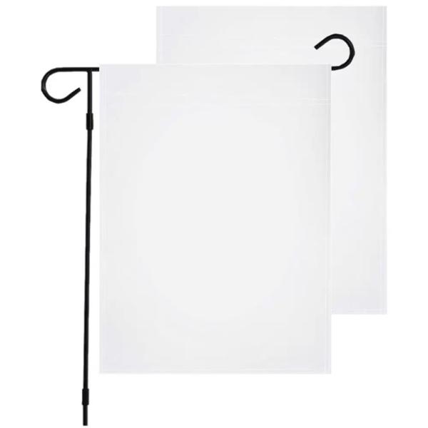White Sublimation Garden Flag Blanks For DIY Personalized Double Sided Photo Printing