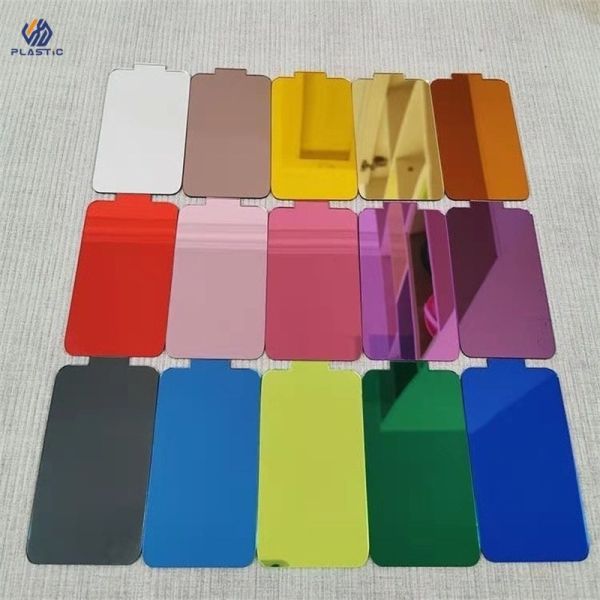 PE Film Covered Gold Mirror Acrylic Sheet 4ft X 8ft