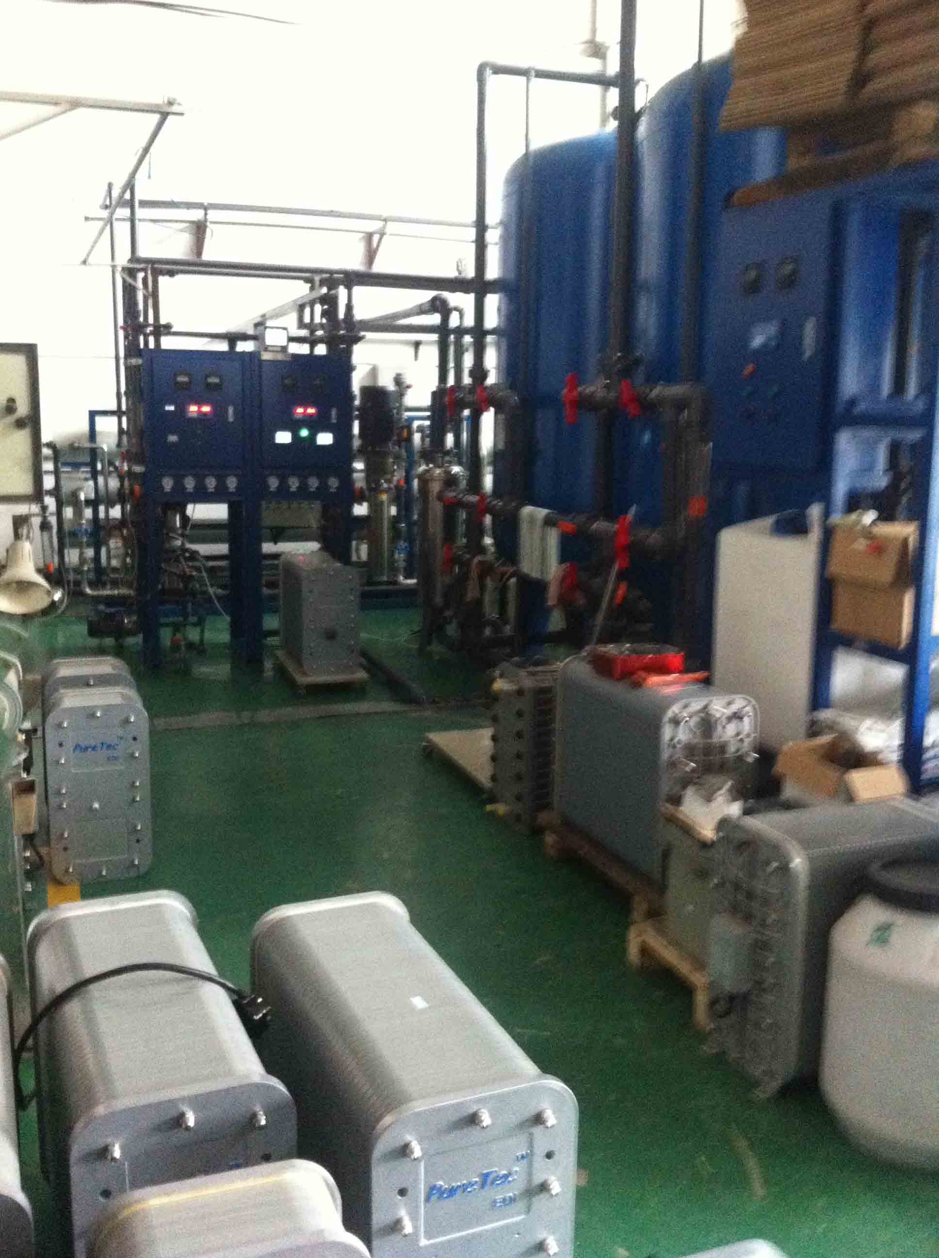 Химическая жидкость обрабатывая водоочистку 18MΩ.cm 120m3/h EDI обратного осмоза