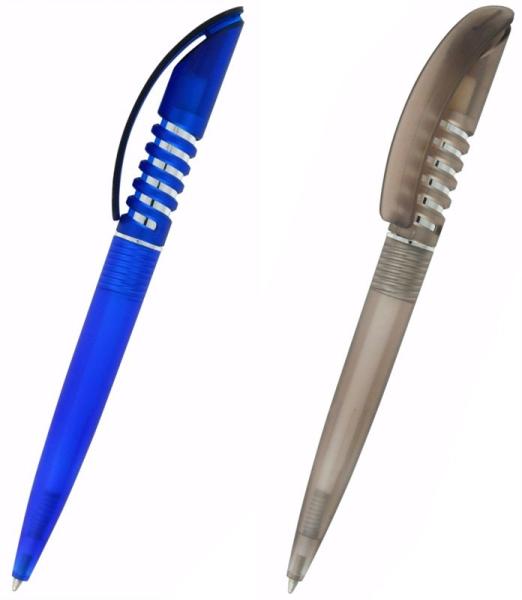 curved clip pen,spring clip ball pen, logo branded ball pen