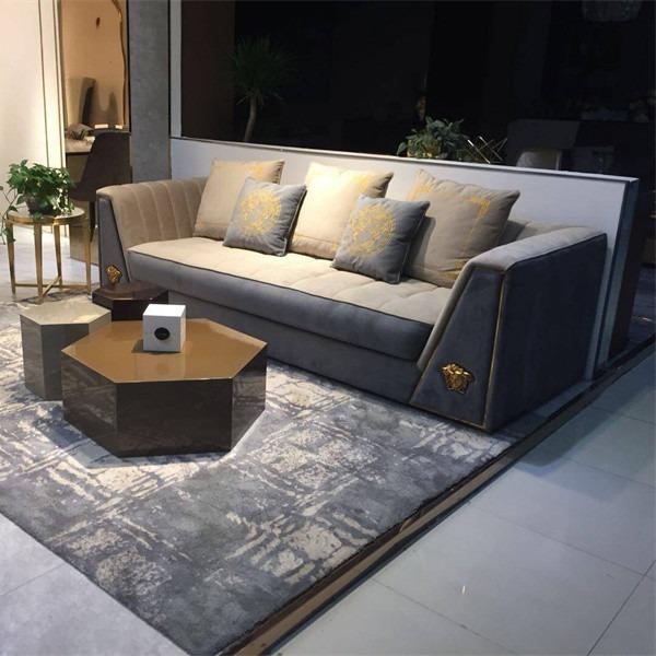 Solid Wood Chesterfield Sofa Set Leather 1.25x0.75m Luxury Living Room Furniture Sets
