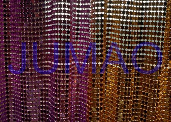 Flat Slice Flexible Decorative Metal Curtains Interior Decoration For Restaurant