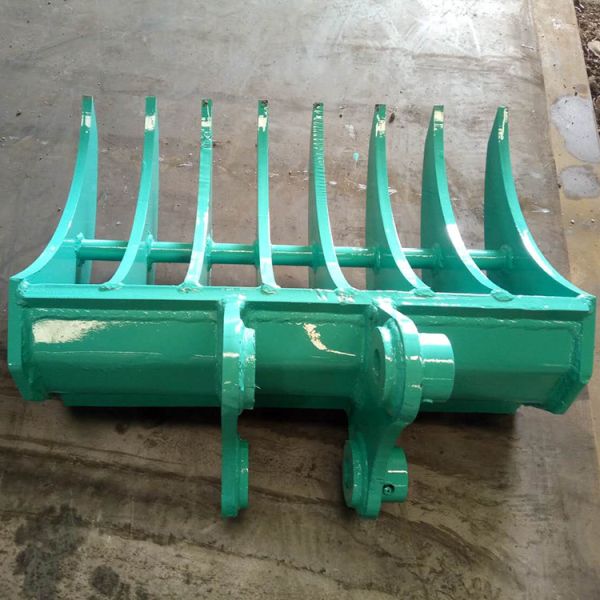 Настраиваемые приспособления экскаватора Армабельная земля Гаровая ведра Многозубая решетка Ведра для экскаватора