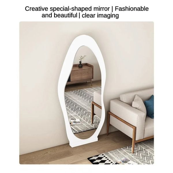 Современный дизайн стиль Серебряный гардероб входное зеркало для роскошного домашнего декора