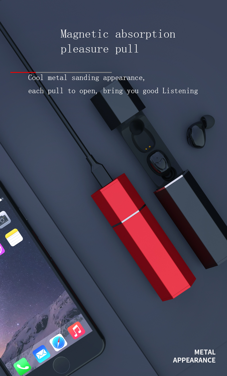 шлемофон Bluetooth мини Tws беспроводных наушников 5Hours невидимый для спорт IPhone