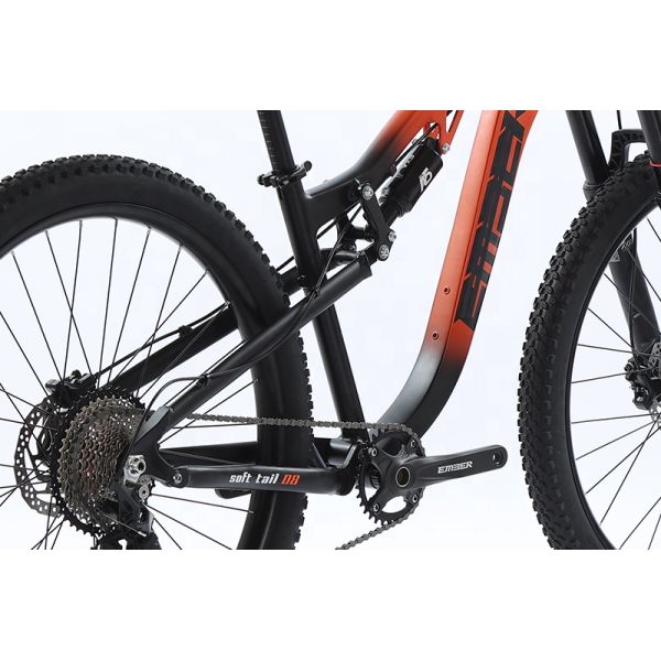 SHIMANO Kit MTB Gear Cycle GOMID Four Link Trail Mountain Bike with Full Suspension and Thru Axle Alloy Frame