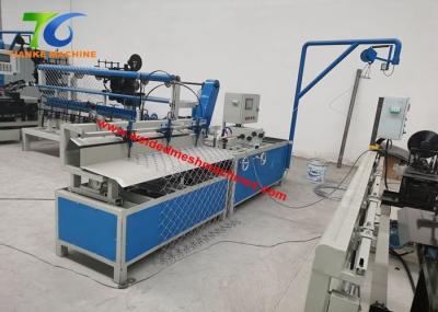 Única máquina 100mm Diamond Mesh Making Machine do fio 30M Chain Link Fence