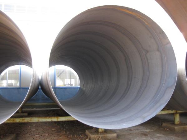S235 EN10225 Spiral Steel Pipes for liquid use