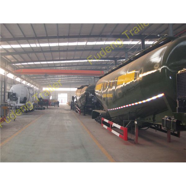 50 Cm Dry Bulk Carriers Bulk Cement Tanker Trailer , Cement Tank Trailer