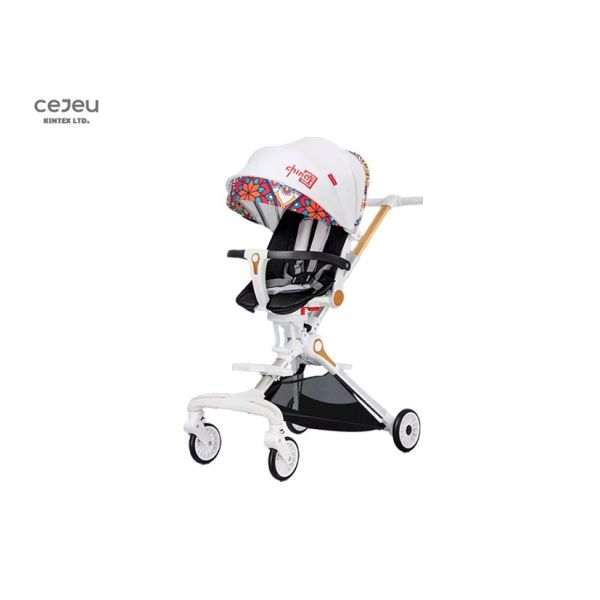 Lightweight Baby Stroller With One Handed Easy Folding Adjustable Backrest
