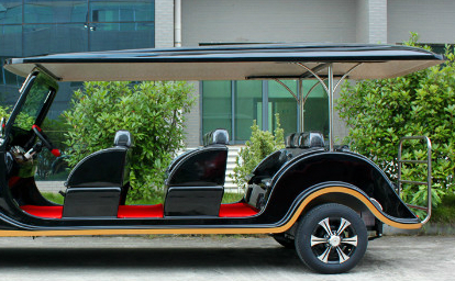 Leather Seats Classic Golf Carts Tilt Steering Wheel Column With Polished Billet Rims