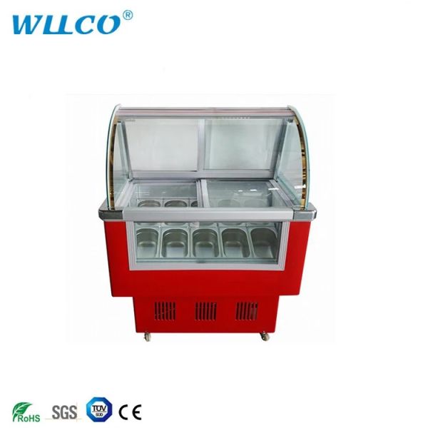 Gelato Ice Cream Display Freezer/ Ice Cream Refrigerator Showcase Display