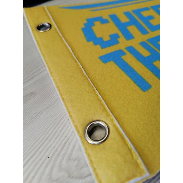 Fade Resistant Felt Pennant Banner , 15x20cm NBA Sport Flags Banners
