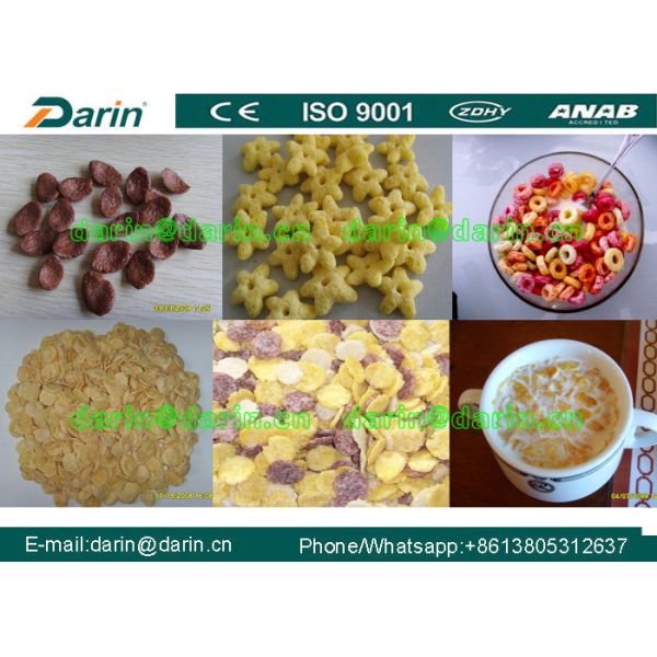 Linha de processamento totalmente automático dos flocos de milho, máquina do fabricante do petisco