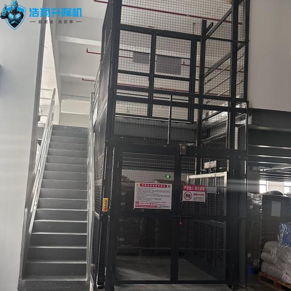 Ground Floor Industrial Hydraulic Lift Mezzanine Material Lifts System Custom