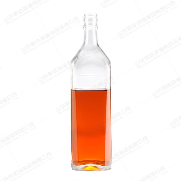 Rubber Stopper 100ml 250ml 500ml 750ml Plain Classic Transparent Glass Liquor Bottle