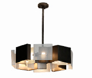 Декоративные лампы черной стреловидности серебряные современные вися корозию светильников Rustproof анти-