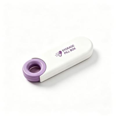 New Style Hot Selling Capsule Type Travel Pill Storage Box Flip Top case Pills Box Mini Plastic Box