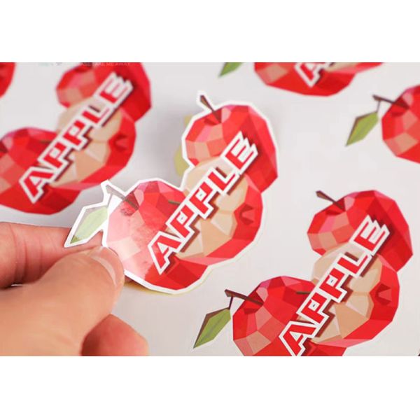 Holographic Fruit Food Packaging Sticker Label Cherry Grape Banana Fruit