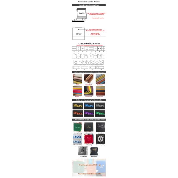 customizable logo jewellery box hign end handmade pink leather jewelry box packaging