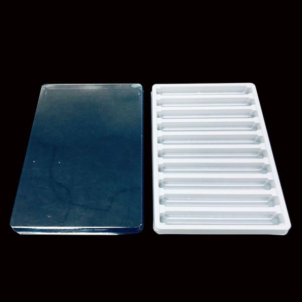 ESD Safe PET Blister Packaging 10-Pack Clear PET Lid & White PET Tray for Electronic Ballasts