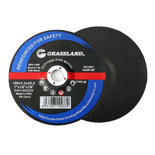 7 Inch 180x3.0x22.2mm 80m/S Abrasive Cut Off Wheel For Metal