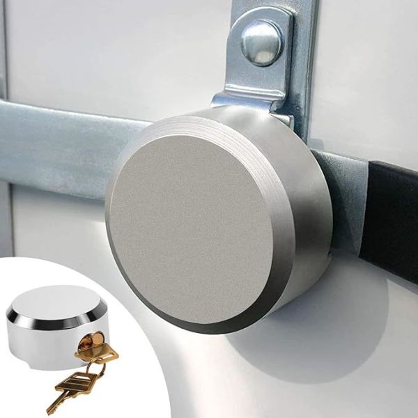 Rarlux Heavy Duty Durable High Security Anti-Theft Waterproof Anti-Rust Polished Van Door Lock Hasp Set 2 Brass Keys 73mm Hockey