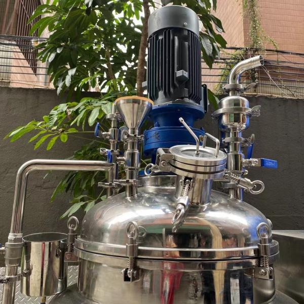 loção cosmética da máscara protetora do creme do misturador de Emuldifier do vácuo 50L que faz o equipamento de mistura do homogenizador