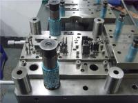 Two Row Cavity Stamped Sheet Metal Parts, Progressive Stamping Process 2mm Thickness