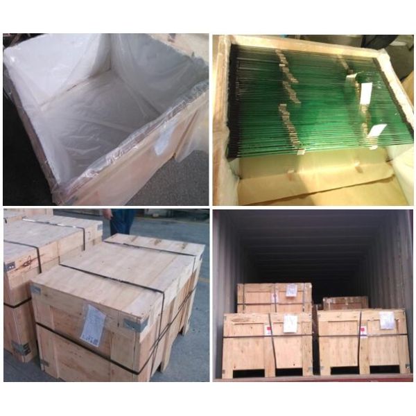 Tempered Glass Panel Fireplace Glass Door