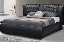 Cama de couro preta Multifunction do armazenamento do elevador de gás do plutônio sem redução