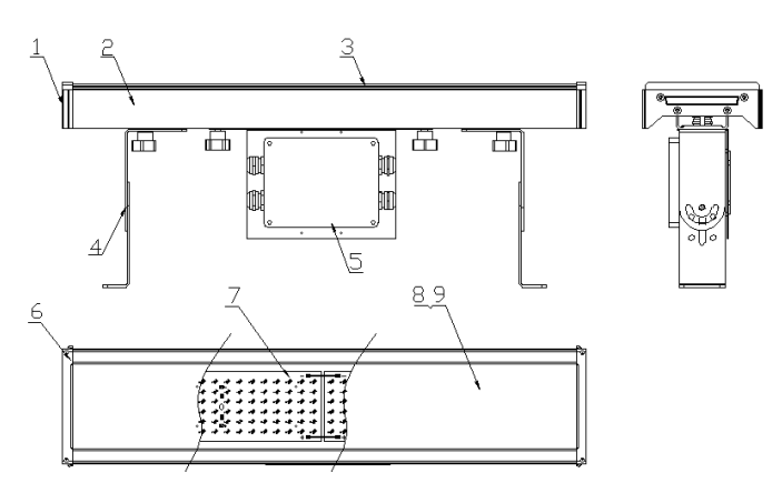 Outdoor 25w Industrial High Bay Led Lighting For High Mast Stadium Sports Field