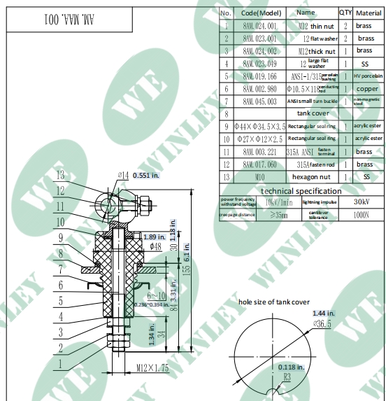 ANSI IEEE Standards 75KVA Single Phase Pole Mounted Transformer Oil Immersed 6900V to 460V UL cUL Certified